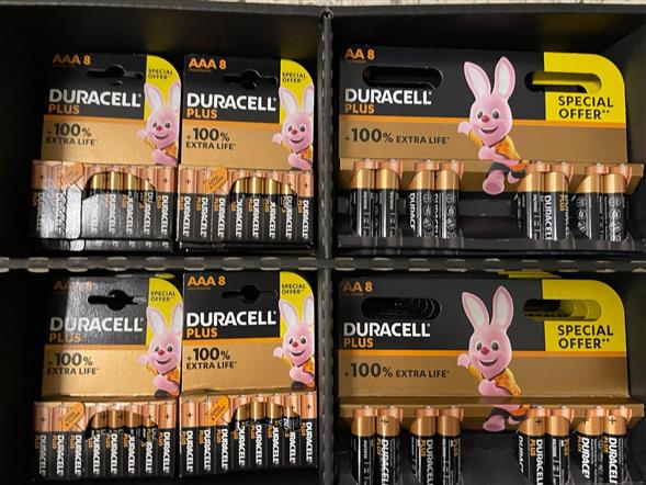 Duracell batterier 8 stk