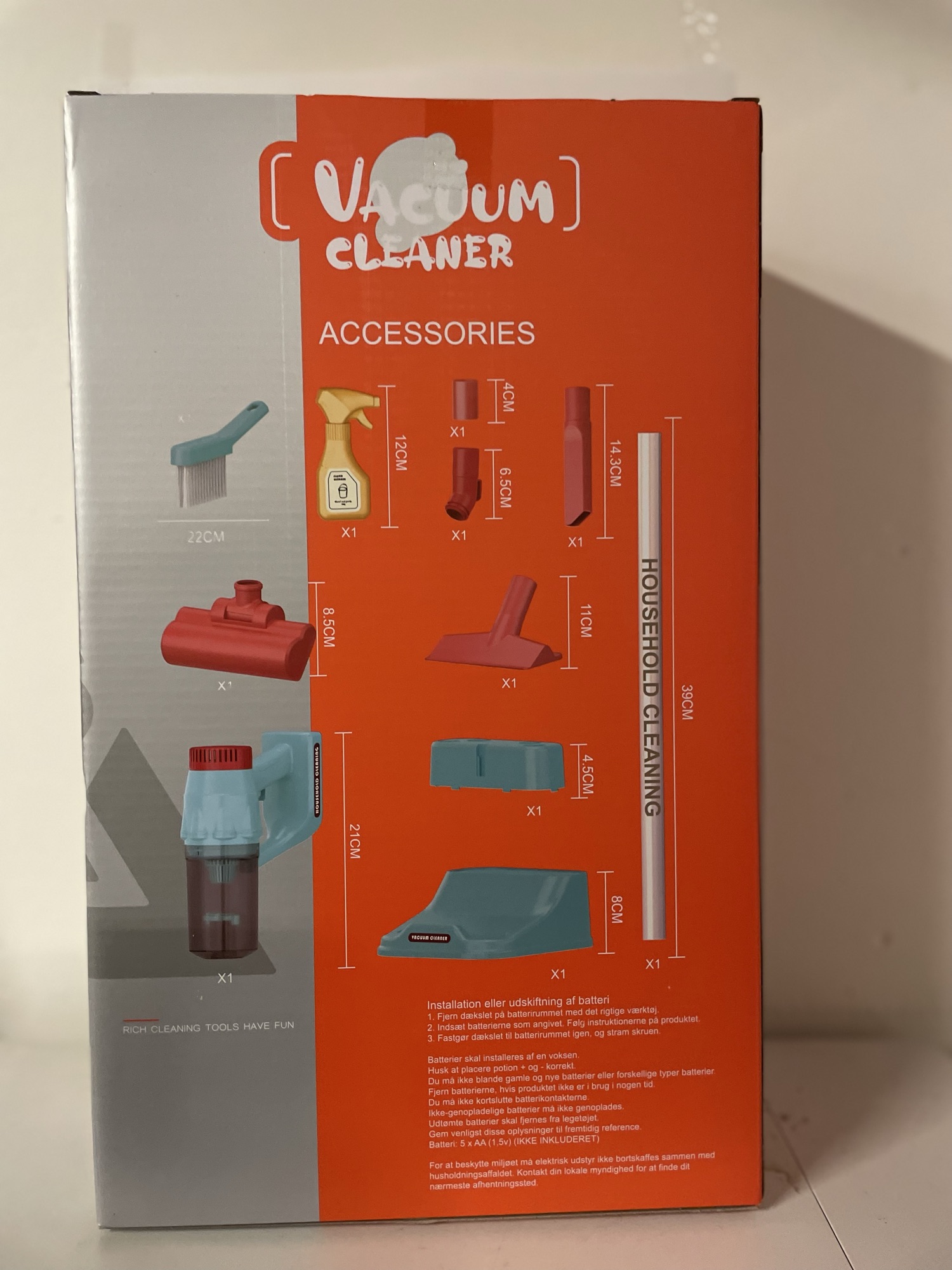 Legetøjs støvsuger