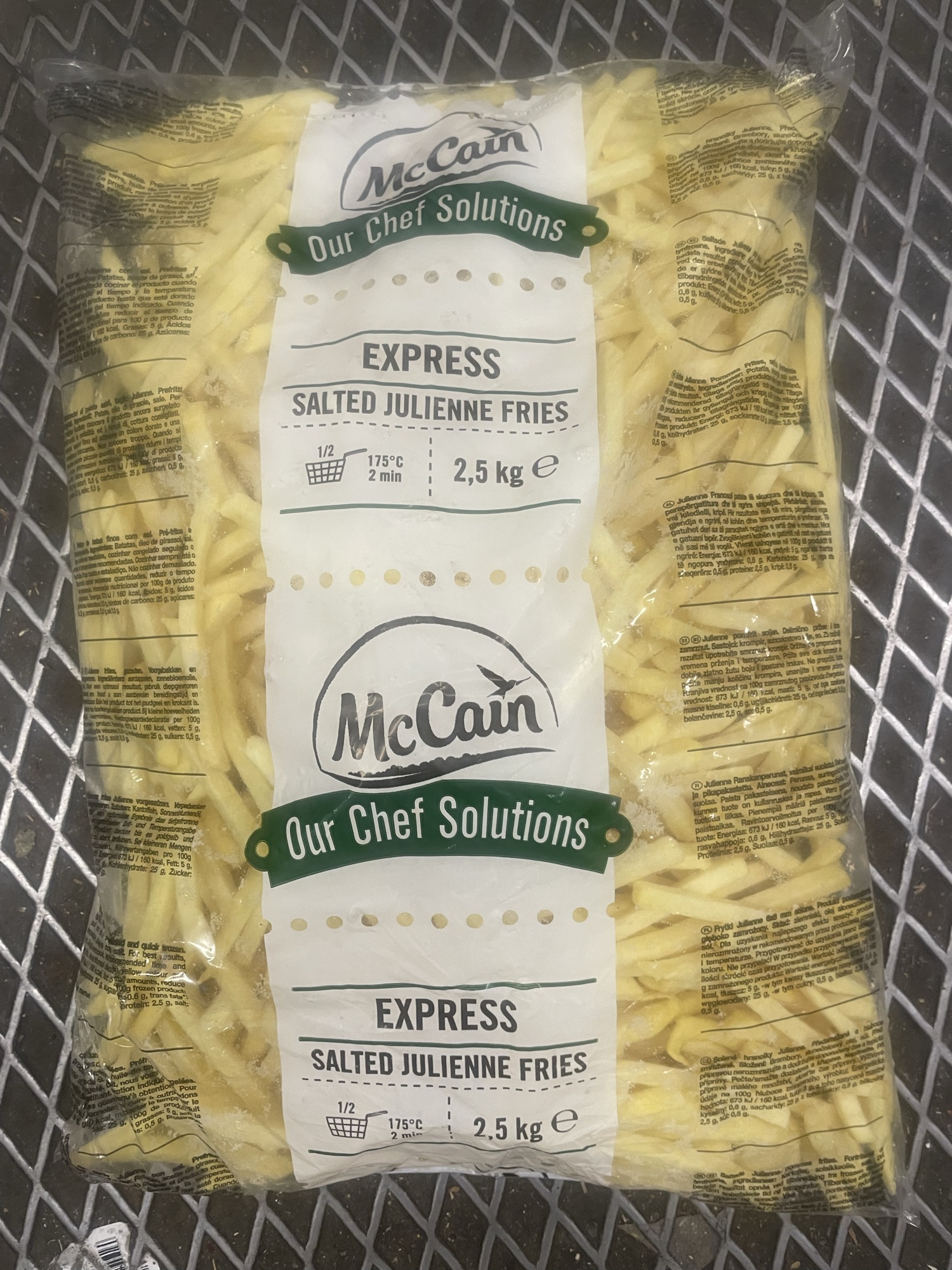 Pommes friter 2.5 kg