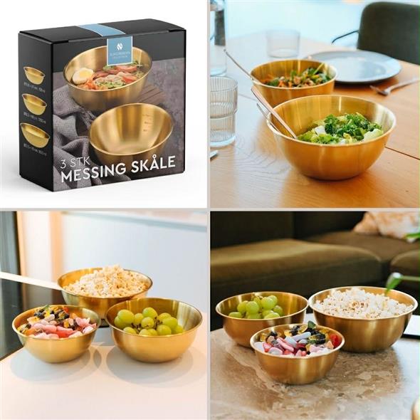 Messing Skålesæt