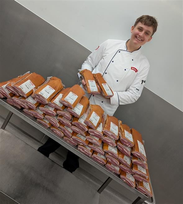 Baconen hjemmelavede