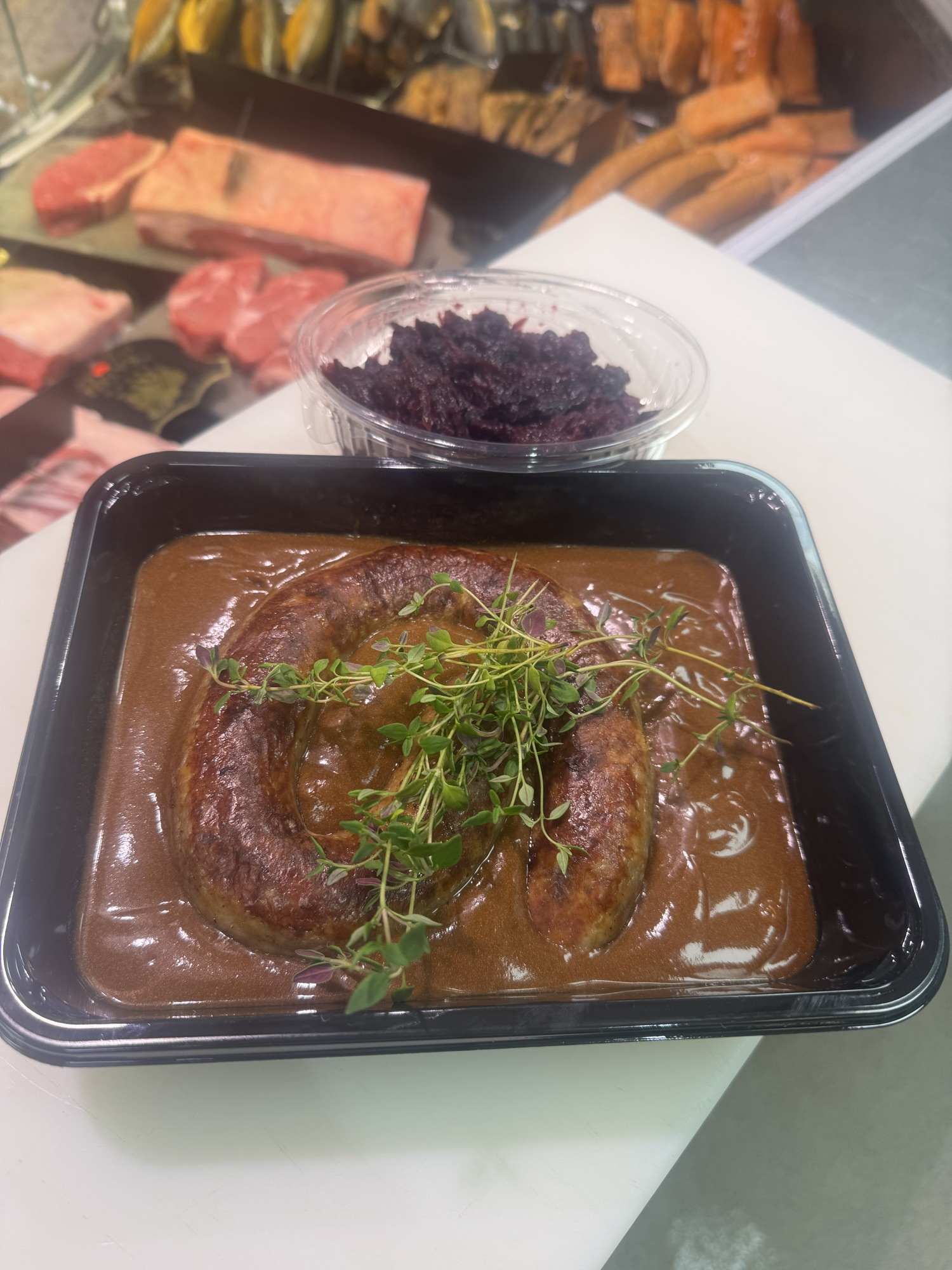 Medister med rødkål