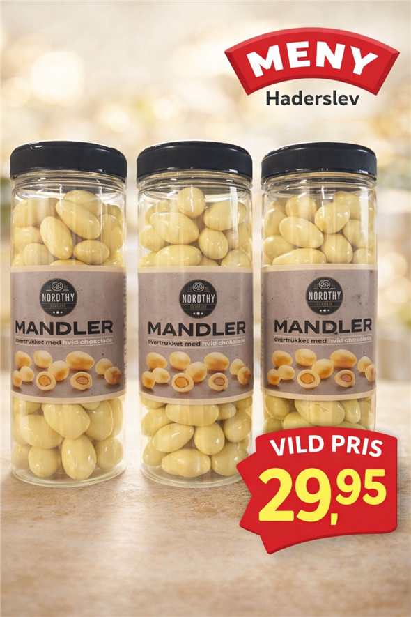 Mandler med chokolade